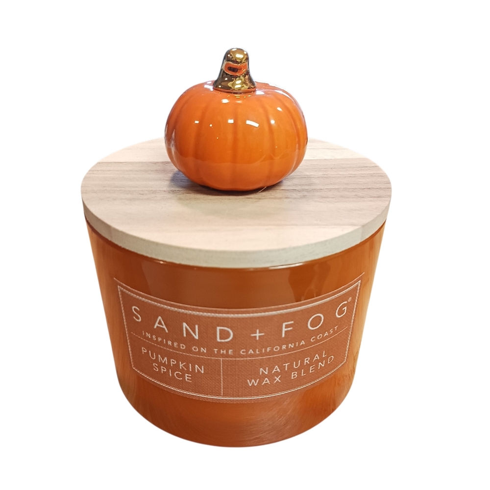 Pumpkin Spice Candle By Sand+Fog - Orange - Picture 5 of 7